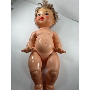 Ideal Toy Co Rub A Dub Baby Doll Bath Girl 1973 Vintage‎ 17 Inch